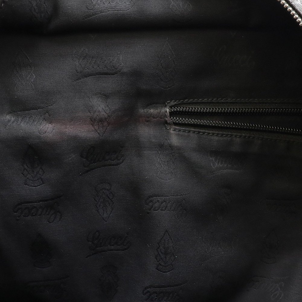 GUCCI Black Leather Shoulder Bag - Picture 8 of 9